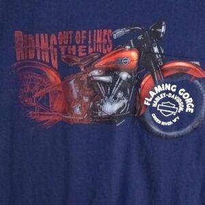 Harley-Davidson Blue Short Sleeve Pocket Tee Men’s Large